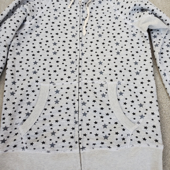 RARE Current Elliott Star Zip Up Hoodie 3 EUC Celestial Galaxy - Picture 4 of 7